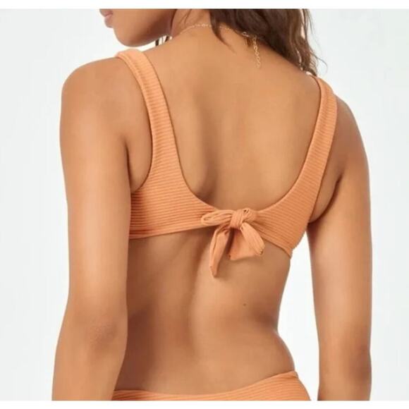 L*Space Eco Chic Repreve Nikita Bikini Top in Sienna Size Large NEW NWT - Picture 3 of 7